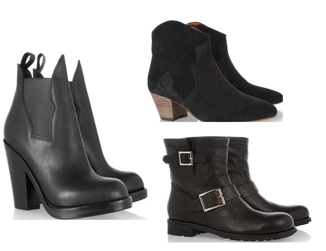Black boots all from Net a Porter
