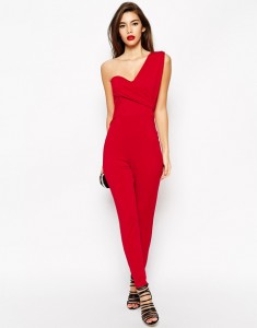 ASOS red jumpsuit
