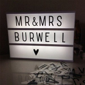 Personalised light box