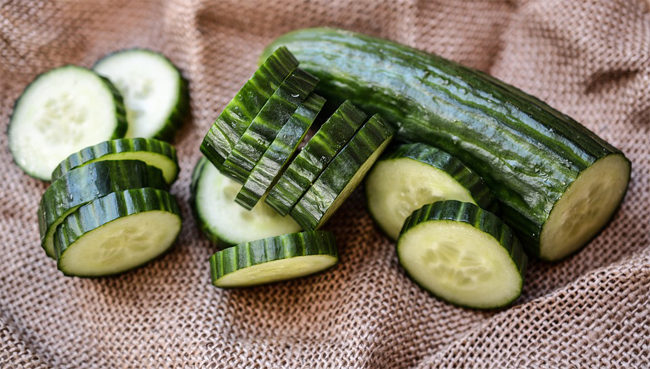 Cucumbers for skincare
