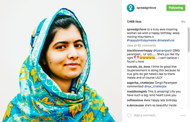 Malala Hello #GirlLove