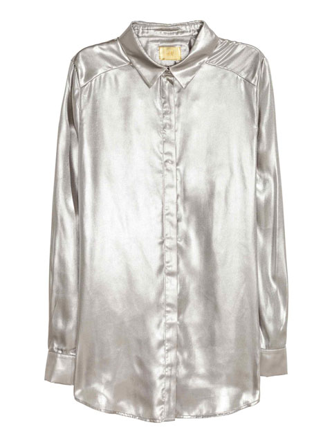 Shimmering Metallic Shirt | H&M | £34.99